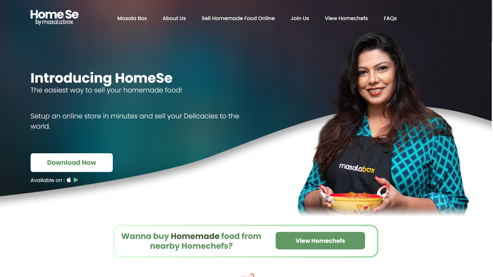 HomeSe — the no-middlemen storefront for home chefs & homegrown food brands. tile