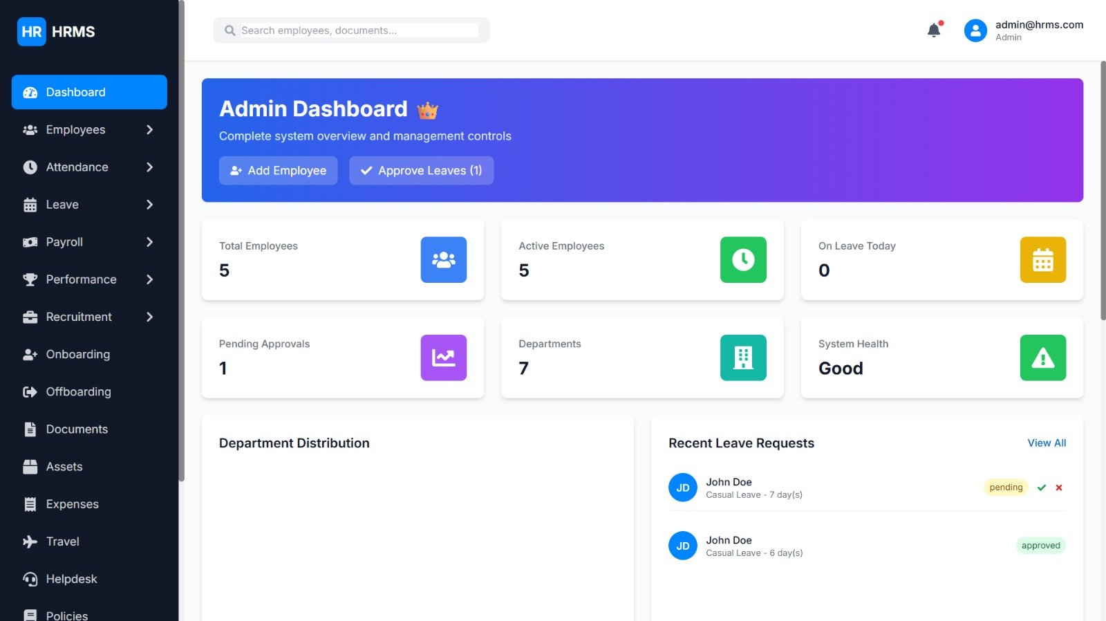 Zenova Corp HRMS tile